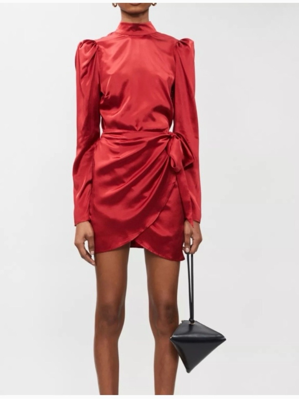 Reformation Red Silk Mini Dress